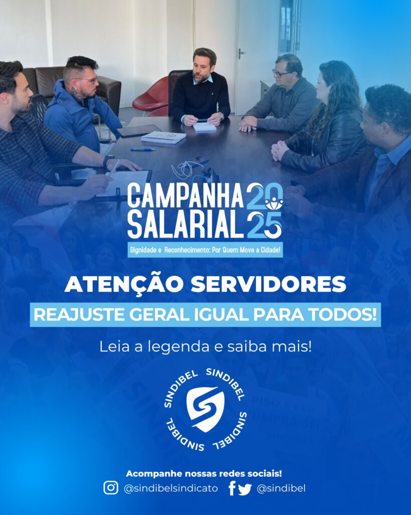 🔵 REAJUSTE GERAL IGUAL PARA TODOS!